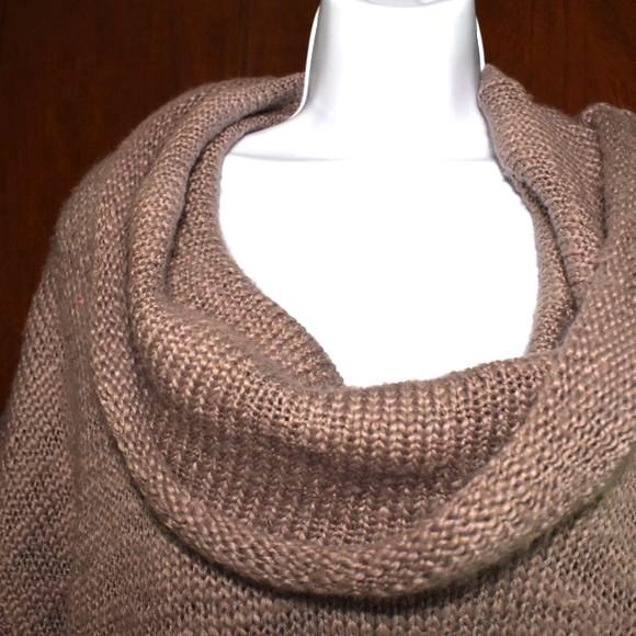 Splendid Wool Blend Knit Sweater Sz Small Slouchy Cowl Neck Short Sleeve - Picture 3 of 10